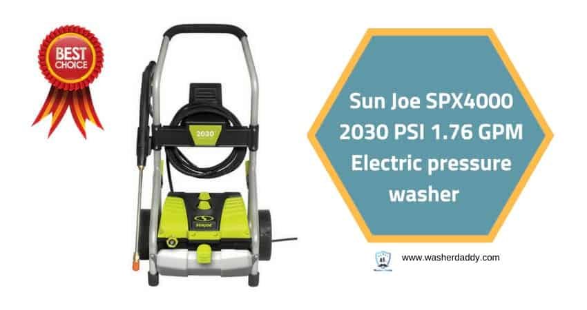 Sun Joe SPX4000 2030 PSI 1.76 GPM Electric pressure washer